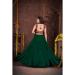 Picture of Nice Crepe Dark Green Lehenga Choli