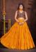 Picture of Stunning Crepe Dark Orange Lehenga Choli