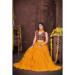 Picture of Stunning Crepe Dark Orange Lehenga Choli