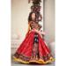 Picture of Sightly Cotton & Georgette Crimson Lehenga Choli