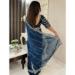 Picture of Bewitching Chiffon Navy Blue Saree