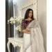 Picture of Superb Chiffon Off White Saree