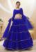 Picture of Good Looking Georgette Navy Blue Lehenga Choli