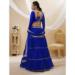 Picture of Good Looking Georgette Navy Blue Lehenga Choli