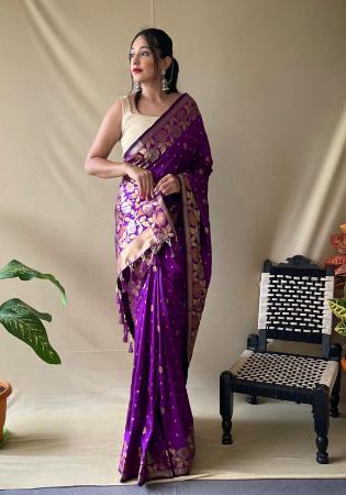 Picture of Shapely Silk Indigo Saree