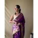 Picture of Shapely Silk Indigo Saree