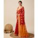 Picture of Stunning Cotton Fire Brick Saree