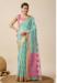 Picture of Grand Cotton Light Steel Blue Saree