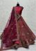 Picture of Delightful Georgette Medium Violet Red Lehenga Choli