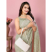 Picture of Well Formed Georgette Silver Saree