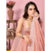 Picture of Charming Georgette Dark Salmon Saree