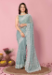 Picture of Marvelous Georgette Dark Sea Green Saree