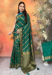 Picture of Stunning Silk Dark Olive Green Saree