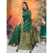 Picture of Stunning Silk Dark Olive Green Saree