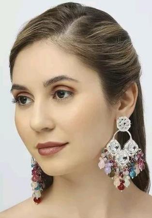 Picture of Wonderful Light Slate Grey Earrings