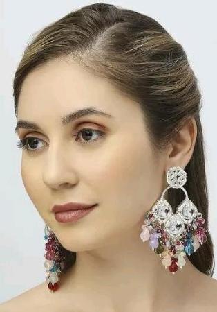 Picture of Fine Light Slate Grey Earrings