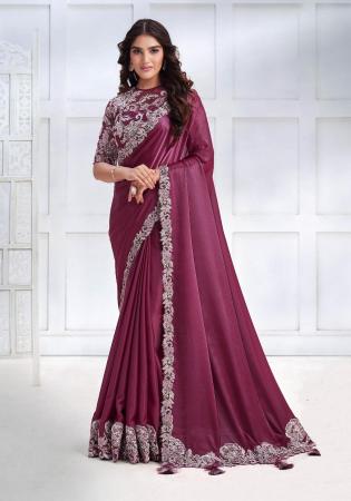 Picture of Elegant Silk Brown Saree