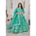 Picture of Shapely Chiffon Medium Turquoise Lehenga Choli