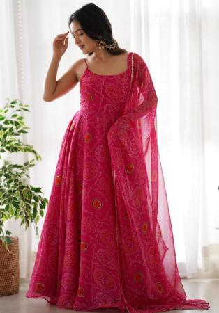 Picture of Admirable Chiffon Light Pink Readymade Salwar Kameez