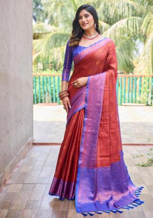 Picture of Sightly Silk Brown Saree