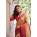 Picture of Lovely Silk Beige Saree