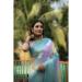 Picture of Appealing Silk Steel Blue Saree