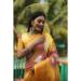 Picture of Amazing Silk Dark Golden Rod Saree