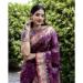 Picture of Enticing Silk Medium Purple Saree