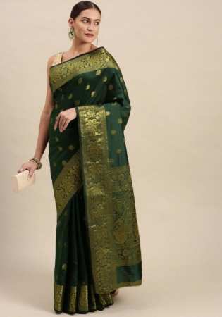 Picture of Fascinating Silk Sea Green Saree