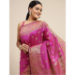 Picture of Pretty Silk Pale Violet Red Saree