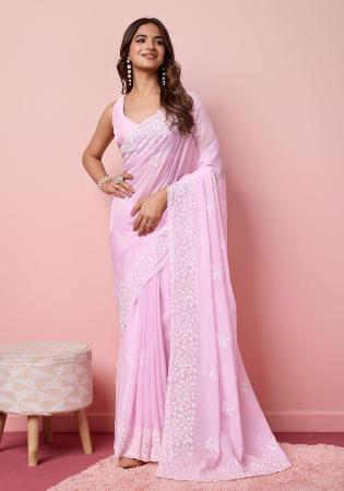 Picture of Magnificent Silk Plum Saree