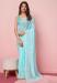 Picture of Amazing Silk Powder Blue Saree