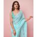 Picture of Amazing Silk Powder Blue Saree