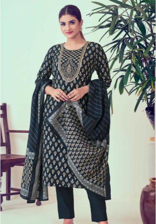 Picture of Chiffon Midnight Blue Readymade Salwar Kameez