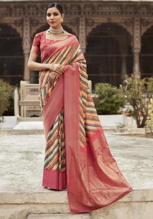 Picture of Stunning Silk Light Coral Saree