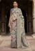 Picture of Beautiful Silk Light Slate Grey Saree