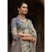 Picture of Beautiful Silk Light Slate Grey Saree