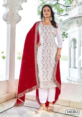 Picture of Magnificent Georgette Thistle Straight Cut Salwar Kameez