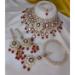Picture of Bewitching Chiffon Maroon Necklace Set