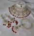 Picture of Good Looking Chiffon Maroon Necklace Set