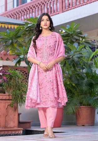 Picture of Graceful Linen Light Pink Readymade Salwar Kameez