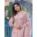 Picture of Delightful Linen Rosy Brown Readymade Salwar Kameez