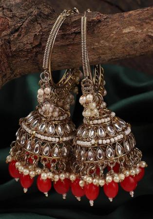 Picture of Admirable Dark Red Earrings