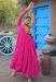 Picture of Good Looking Georgette Medium Violet Red Readymade Gown