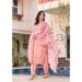 Picture of Enticing Linen Light Pink Readymade Salwar Kameez