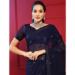 Picture of Enticing Georgette Navy Blue Saree
