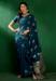 Picture of Enticing Cotton Navy Blue Saree