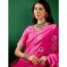 Picture of Lovely Cotton Hot Pink Saree