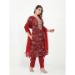 Picture of Grand Cotton Maroon Readymade Salwar Kameez