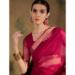 Picture of Beauteous Silk & Organza Light Coral Saree